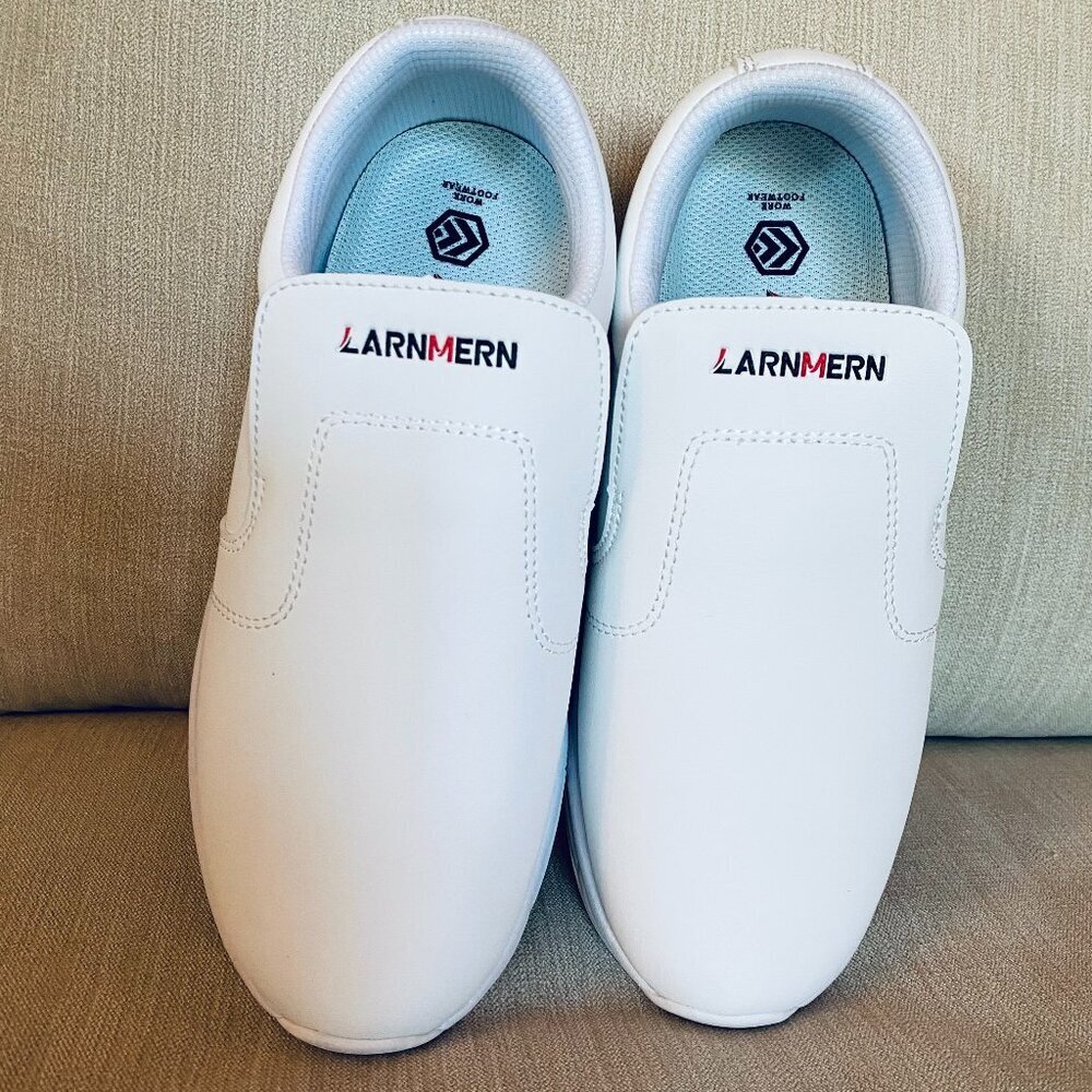 LarnMern Chef Shoe, Medical Shoe, Work Sneaker, Size 37(US 5), white, slip on - Picture 2 of 6